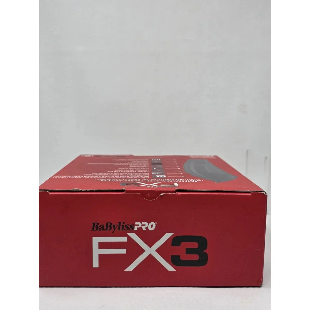 BaBylissPRO FX3 Professional High Torque Clipper Black #FXX3CB New Open Box